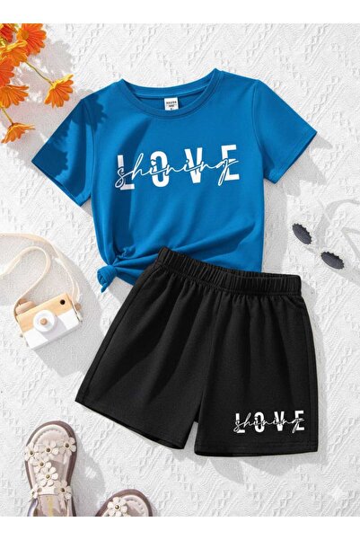 Nice Clothes ΚΑΛΟΚΑΙΡΙΝΟ ΠΑΙΔΙΚΟ ΜΠΛΟΥΖΑΚΙ ΚΑΙ ΣΟΡΤΣ UNISEX (ΜΕ ΣΤΑΜΠΑ LOVE)