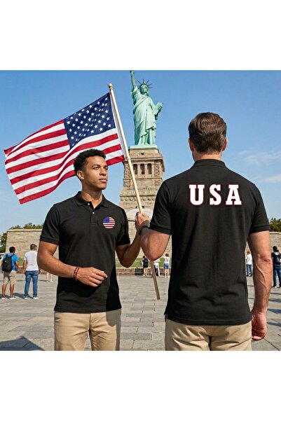 SARI Μπλουζάκι με γιακά πόλο USA Αμερική