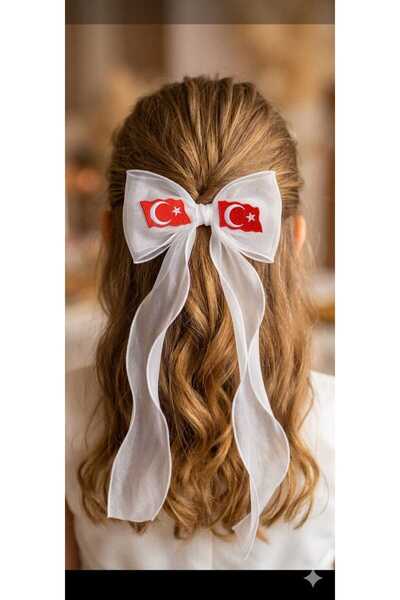 KAYAKİDS Girl's April 23Rd White-Red Turkish Flag Buckle