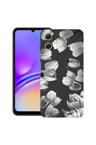 bestcase ®   Θήκη TPU Ultra Slim για Samsung Galaxy A05, Φλοράλ - Μαύρη Τουλί...
