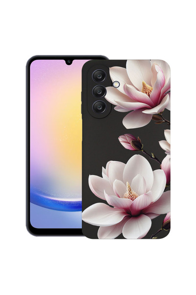 bestcase ®   Θήκη TPU Ultra Slim για Samsung Galaxy A25 5G, Φλοράλ - Ροζ Μανό...
