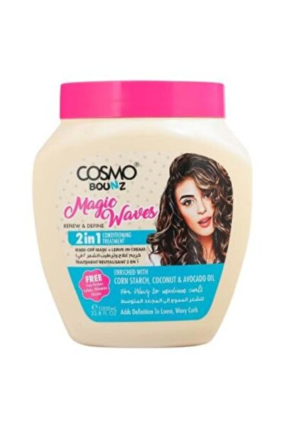 Cosmo Bounz كريم علاج وترطيب الشعر المموج 2 في 1 - 1000 مل