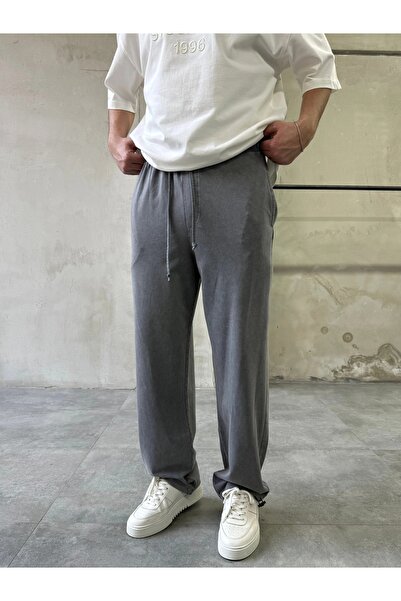 DIFRANSEL JEANS Φαρδιά φόρμα με ελαστικά στα μπατζάκια και τη μέση