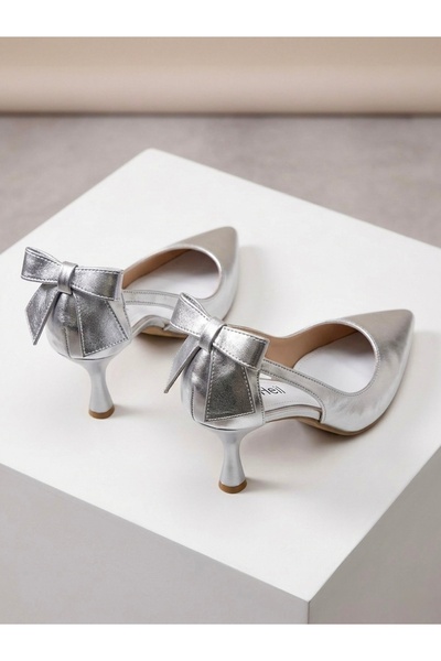 Felisya Butik Γυναικεία Κομψά Παπούτσια με Φιόγκο και Τακούνι 7 εκ. Πλήρους Μ...