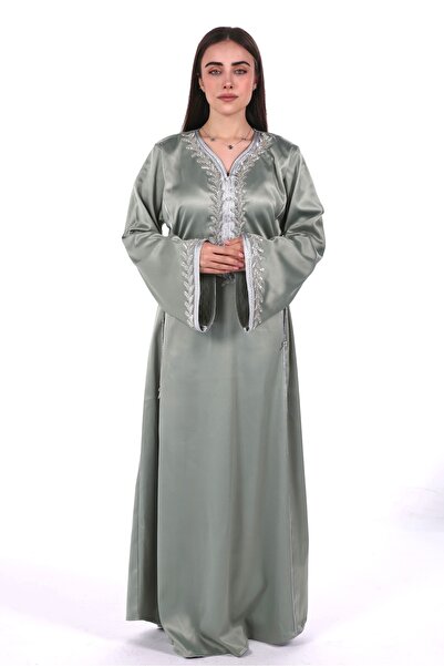 al bent al sharqieh women satin jalabiya dress