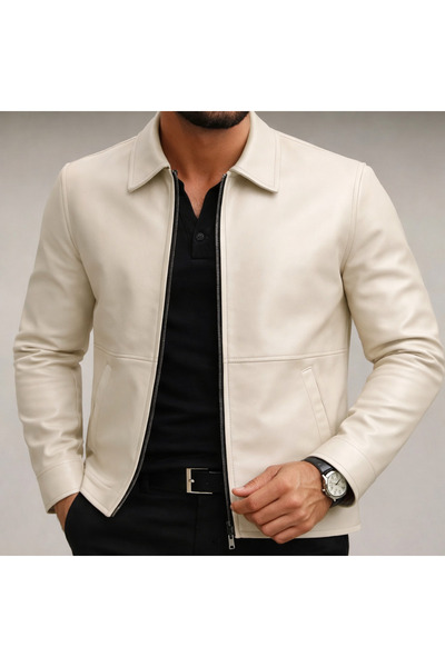 BASEL.CO Basic Premium Leather Jacket