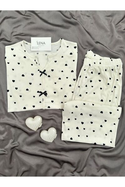 Lena Homewears Γυναικείο σετ πιτζάμες με κοντομάνικο ύφασμα Oslo με σχέδια