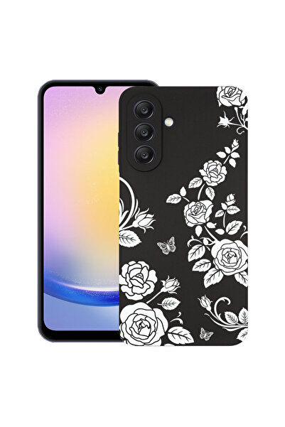 bestcase ®   Θήκη TPU Ultra Slim για Samsung Galaxy A55 5G, Φλοράλ - Μαύρο Τρ...