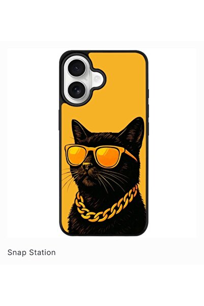 SNAPSTATIONRO Husa de protectie, MagSafe, iPhone 17 - Cool Cat