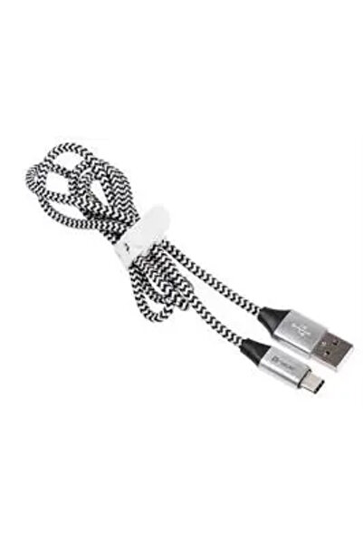 Tracer Кабел USB 2.0 TYPE-C A мъжки - C мъжки 1.0м черно-сребрист