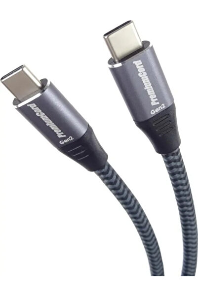 PremiumCord Cablu USB-C (USB 3.2 Gen 2, 3A, 60W, 20Gbit/s) cu împletitură din...
