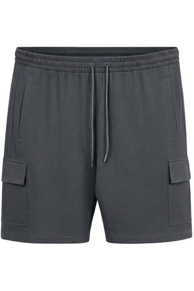 tambattal Dekons Cargo Pocket Plus Size Jacquard Combed Cotton Shorts