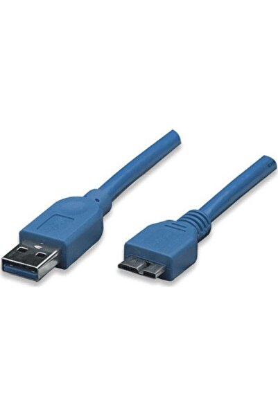 Techly Cablu USB USB 3.0 A-microB M/M 2m, albastru