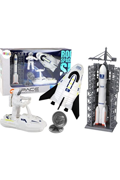 LeanToys Set Misiune Spațială Rachetă Spațială Astronaut Navă Spațială 5 piese