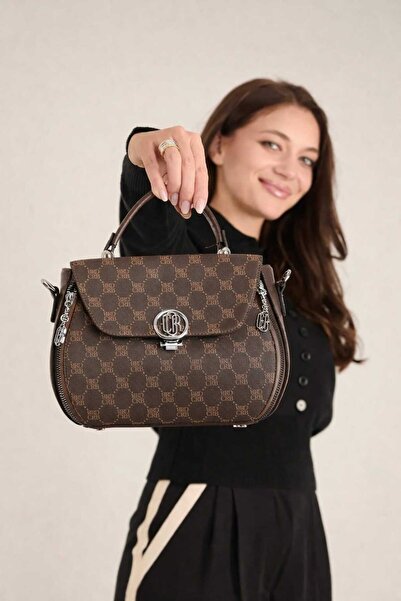 CRESSBERRY Women's Hand and Shoulder Bag with Cross Strap and Flap, Multi-Com...