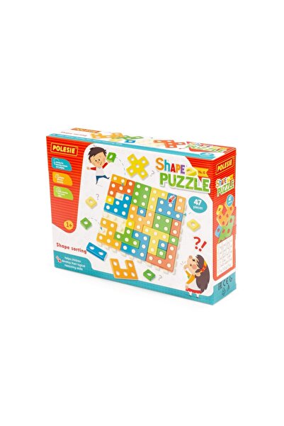 Polesie 95985 Jucărie educativă „Puzzle relief” (47 de elemente) într-o cutie