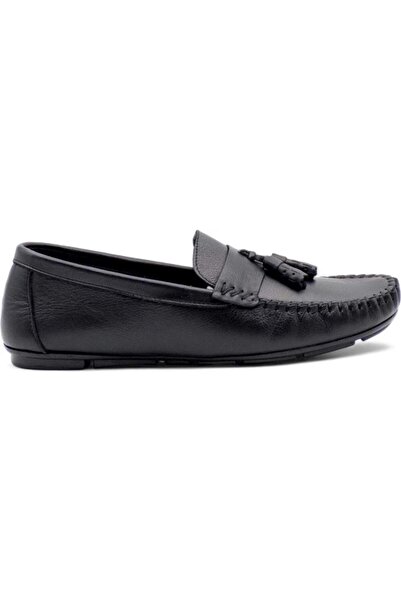 Pepita 4183 PÜSKÜLLÜ İNCE TABAN LOAFER DERİ ERKEK AYAKKABI