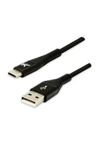 LOGO Cablu USB USB-A - USB-C 2 m Negru