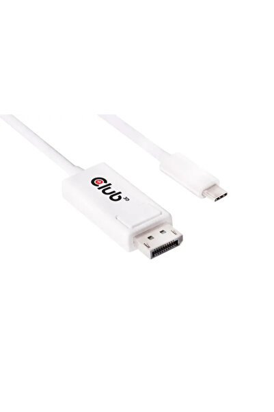 Club 3D Καλώδιο USB USB-C - DisplayPort 1.2 μ. Λευκό (CAC-1517)