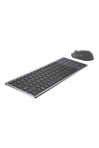Dell KM7120W keyboard RF Wireless + Bluetooth QWERTY French Grey, Titanium KM...