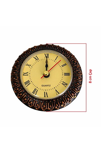 EXİZ TİCARET 8 cm Geçme Duvar Saati-Eskitme Model-1