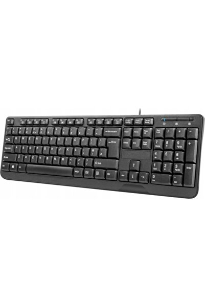 Natec TRILINE KEYBOARD TROUT SLIM CZ/SK BLACK