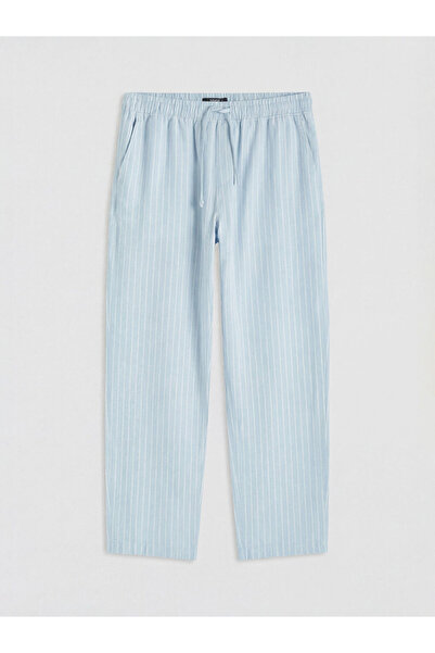 LC Waikiki RMZ GİYİM FARKİLYA Pantaloni pentru bărbați cu aspect de in, confo...