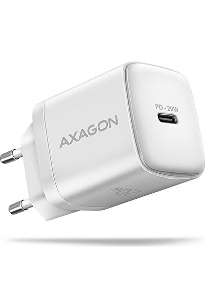 Axagon Încărcător ACU-PD20W, Încărcător AC de 20W, 1x Port USB-C, PD3.0/PPS/Q...