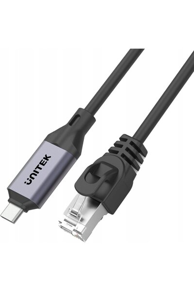 Unitek Cablu USB C RJ-45 LAN Ethernet, cablu de rețea, 1m