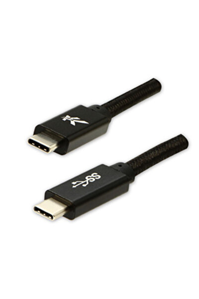 LOGO Cablu USB USB-C - USB-C 2 m Negru