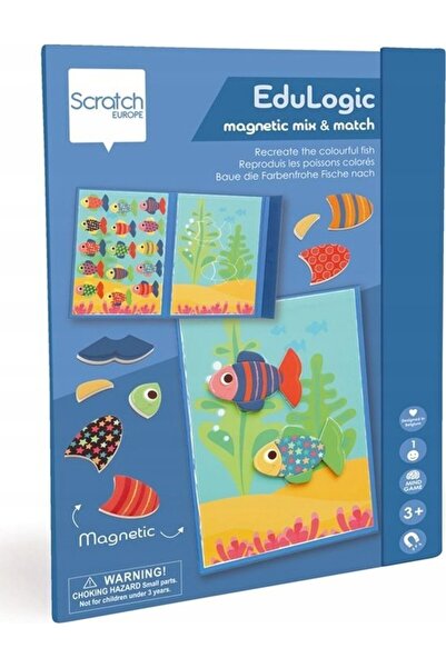 Scratch Forme și culori de cutii magnetice Pești