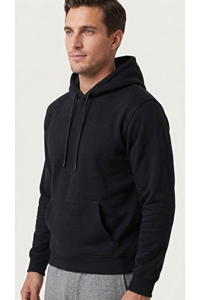 just wear zt سترة رياضية بجيب كنغر وغطاء للرأس