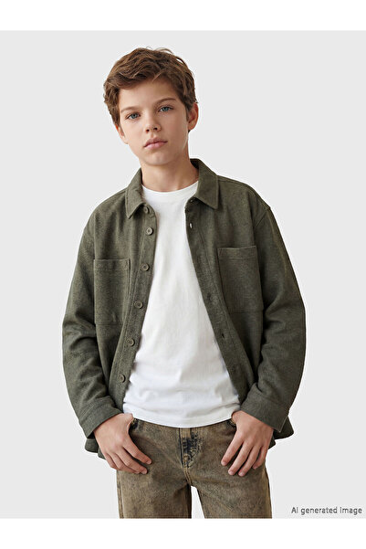 LC Waikiki YK PLUS LCW Παιδικό μακρυμάνικο πουκάμισο για αγόρια