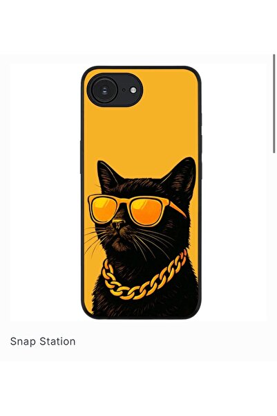 SNAPSTATIONRO Husa de protectie, MagSafe, iPhone 16e - Cool Cat