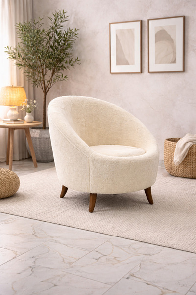 eda hacıoğlu edam bedding group Mhry bej Teddy peluş berjer