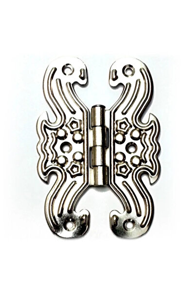 ALFA AKSESUAR 03 Decorative Sheet Butterfly Hinge - Large, Nickel, 100 Pieces