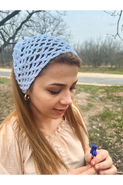 Muhteşem Concept File Model White Bandana, Bohemian Hair Accessory