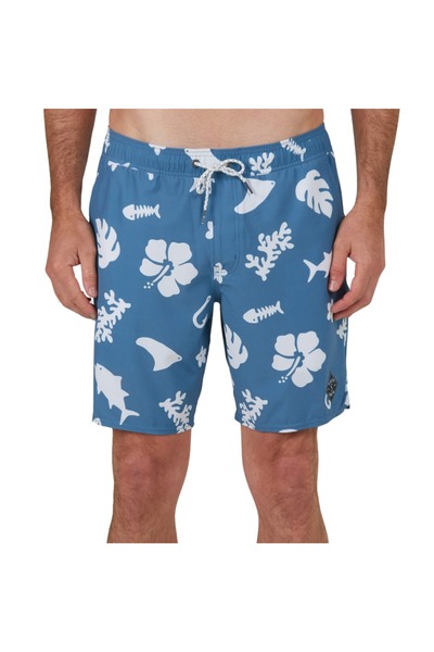 Salty Crew LOWTIDE ΕΛΑΣΤΙΚΟ ΜΠΟΥΜΠΟΥΣΤΟΥΜΙ ΣΕ ΧΡΩΜΑ ΣΚΟΥΡΟ ΓΚΡΙ/ΛΕΥΚΟ ΜΕΓΕΘΟΣ Μ