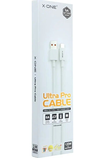 X-One Cablu USB Ultra Pro XIAOMI USB C 120W 6A (cip original)