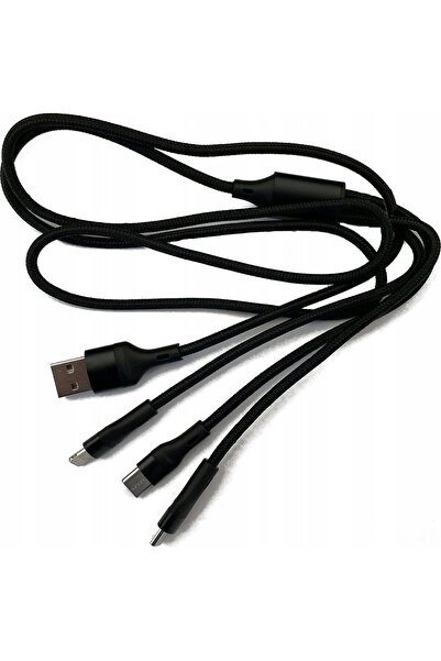 NO NAME Cablu USB 3A 3 în 1 Aading Cable