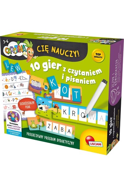 Lisciani PROMO Carotina te va învăța! 10 jocuri cu citire și scriere 102839