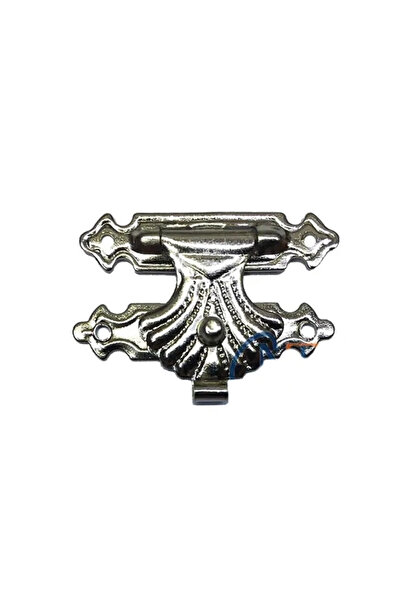 ALFA AKSESUAR 03 Box, Backgammon Clip, Front Lock No:3 - 33X24 Nickel, 1 Piece