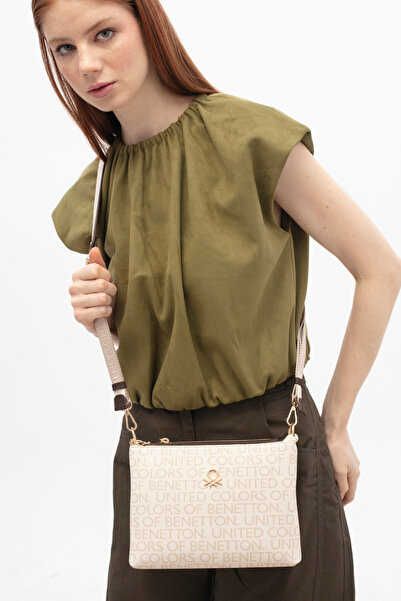 United Colors of Benetton Benetton Women's Crossbody Bag Beige-Brown Bnt1800