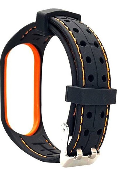 Beline Curea inteligentă Mi Band 7 negru/portocaliu