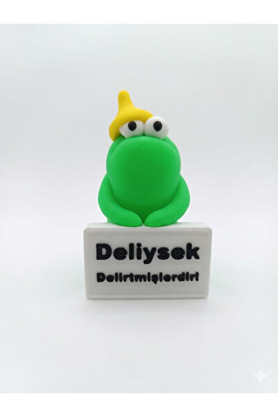 3Dikili design Komik Mesajlı Mini Deli Figür Masa Süsü – Sevgiliye ve Arkadaş...