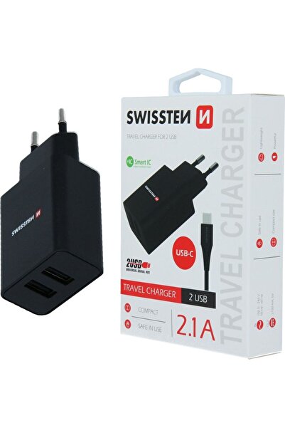 SWISSTEN Încărcător de baterii 2x USB-A 2.1 A (22054000)