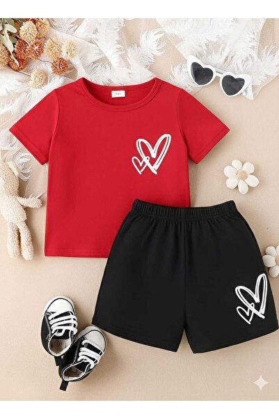 Nice Clothes Summer Children's T-Shirt Shorts Unisex (Heart Printed Inside)