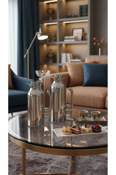 Generic 1 liter/750ml tea and coffee thermos set