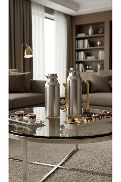 Generic 1 liter/750ml tea and coffee thermos set