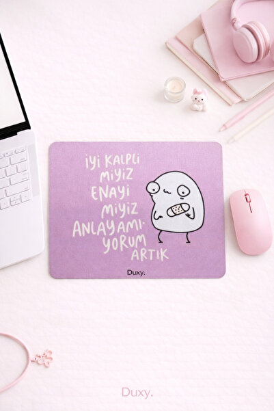 Duxy Χιουμοριστικό Mouse Pad, 23x19 εκ., Αντιολισθητική βάση, Άνετο και μαλακ...